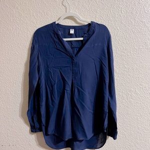 Old navy long sleeve shirt blue size S
